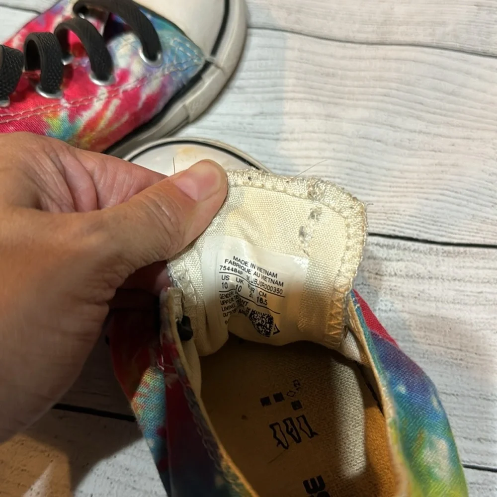 Converse All-Star Tie Dye Shoes size 10
